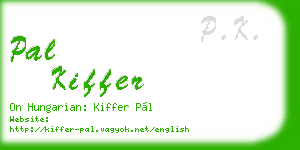 pal kiffer business card